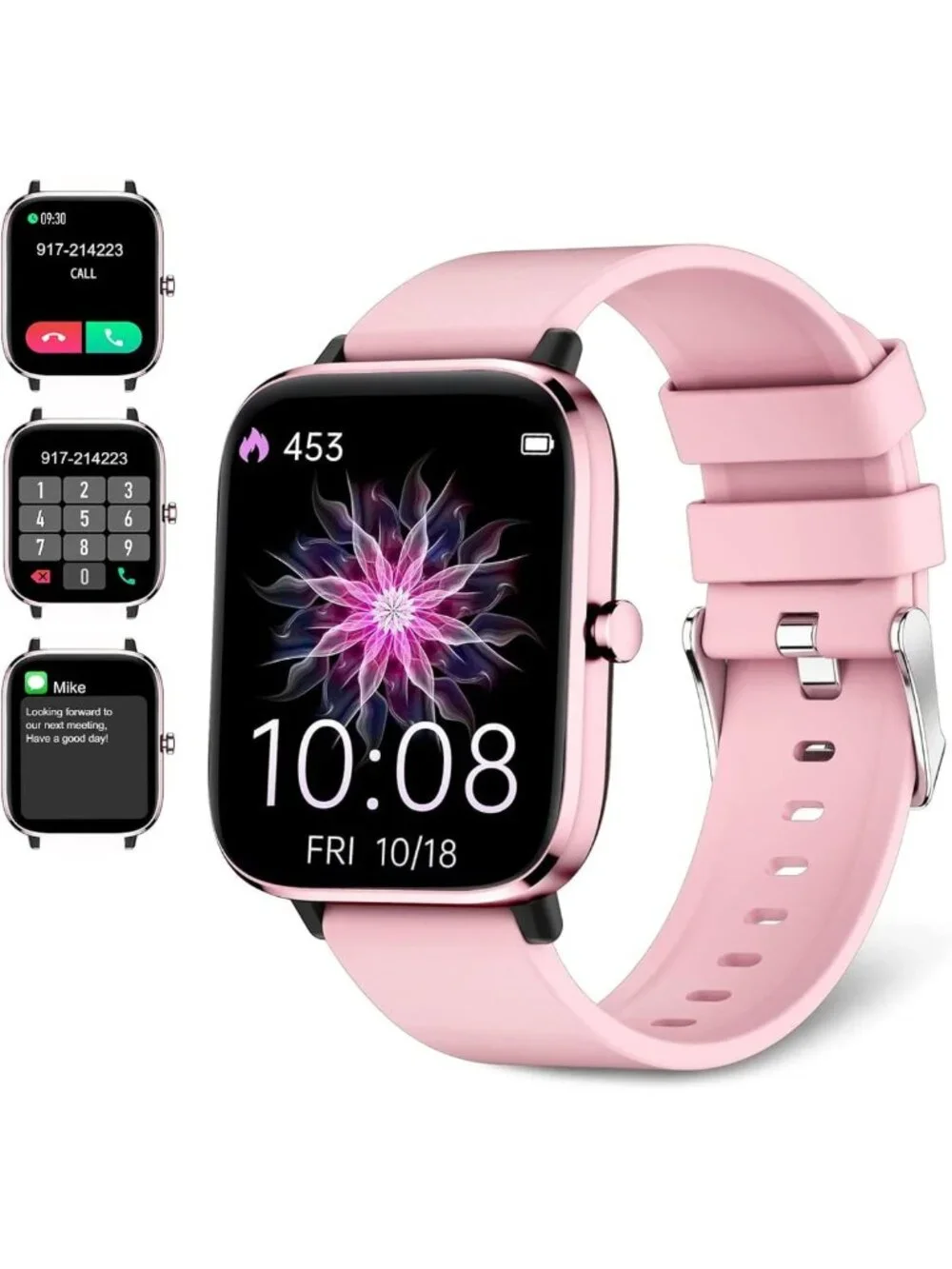 Stylish Smartwatch for Women - Fitness Tracker, Heart Rate Monitor, Waterproof